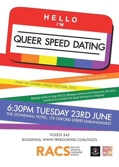 Gay Speed Dating Event at Stonewall Hotel Sydney